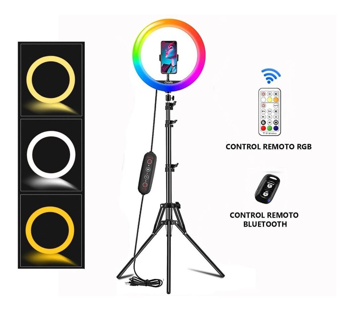 Aro de luz LED RGB Soft Ring Light modelo MJ33 - Image 3