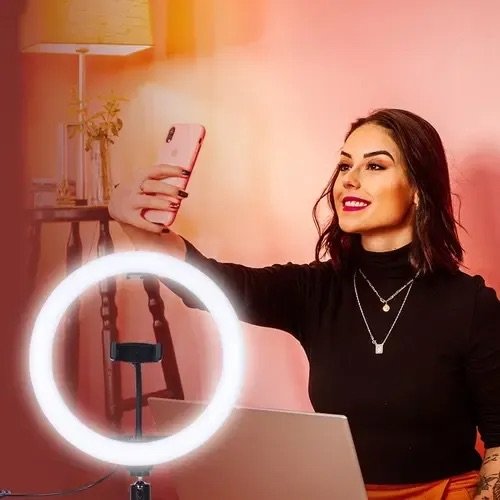 Aro de luz LED RGB Soft Ring Light modelo MJ33 - Image 4