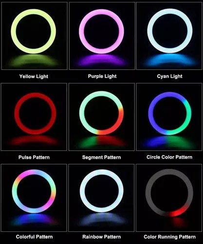 Aro de luz LED RGB Soft Ring Light modelo MJ33 - Image 2